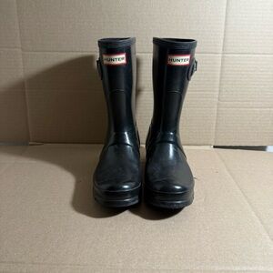 Hunter Classic Black Womens Boots US 7